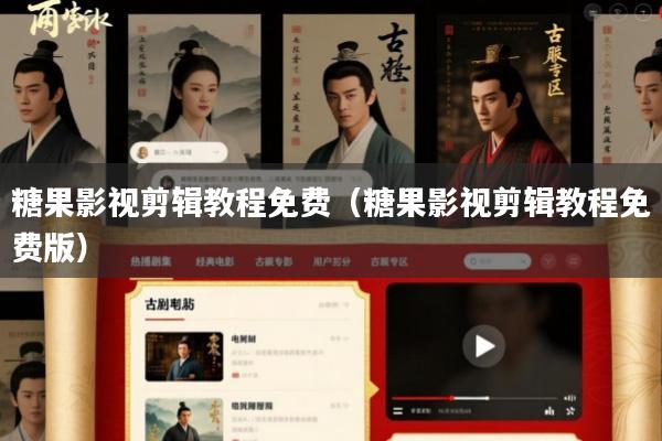 糖果影视剪辑教程免费(糖果影视剪辑教程免费版)